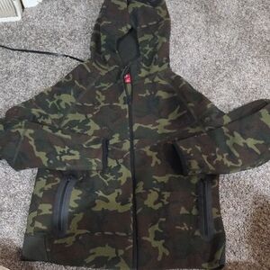Nike Kids Green Camouflage Raincoat